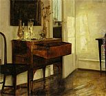 Carl Vilhelm Holsoe Sollys I Stuen painting